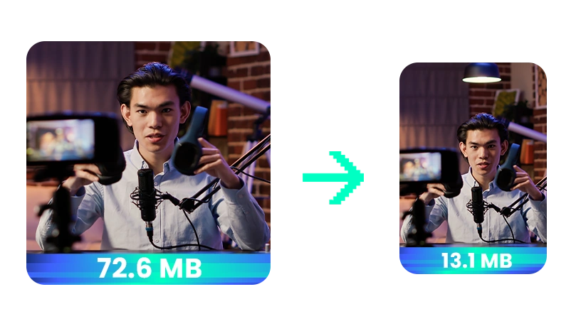 Big video optimized to small size